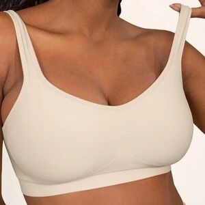 Truekind Daily Comfort Wirefree‎ Shaper Bra 2XL Chai NWT
